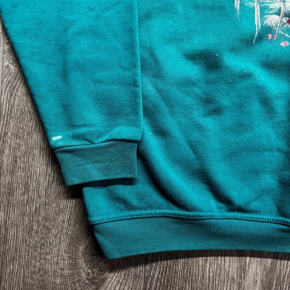 Vintage Birds 1990s Medium Nature Sweatshirt Grandma Northern Reflection Cottage - Picture 3 of 8